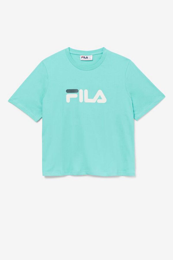 Camisetas Fila Mujer Azules Turquesa - Miss Eagle Oversized Graphic - España 815420NMA